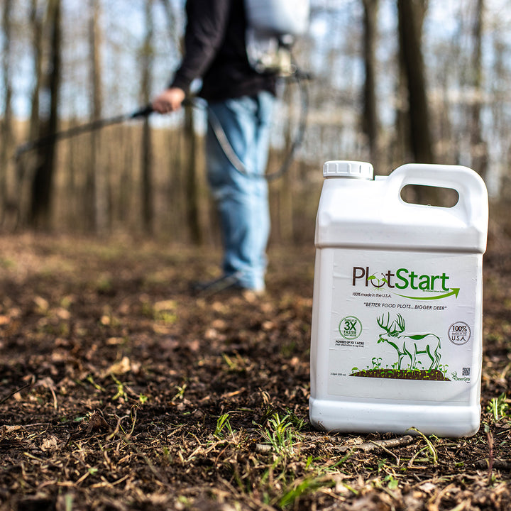DeerGro PlotStart 2.5Gal for 2-Acre Food Plots | Rapid Soil Calcium ...